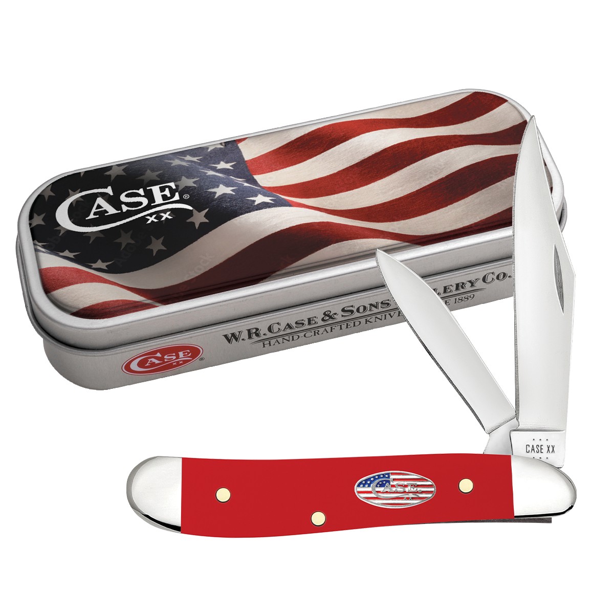 Case xx Knives Peanut Stars & Stripes Red Synthetic WTC20AF Knife