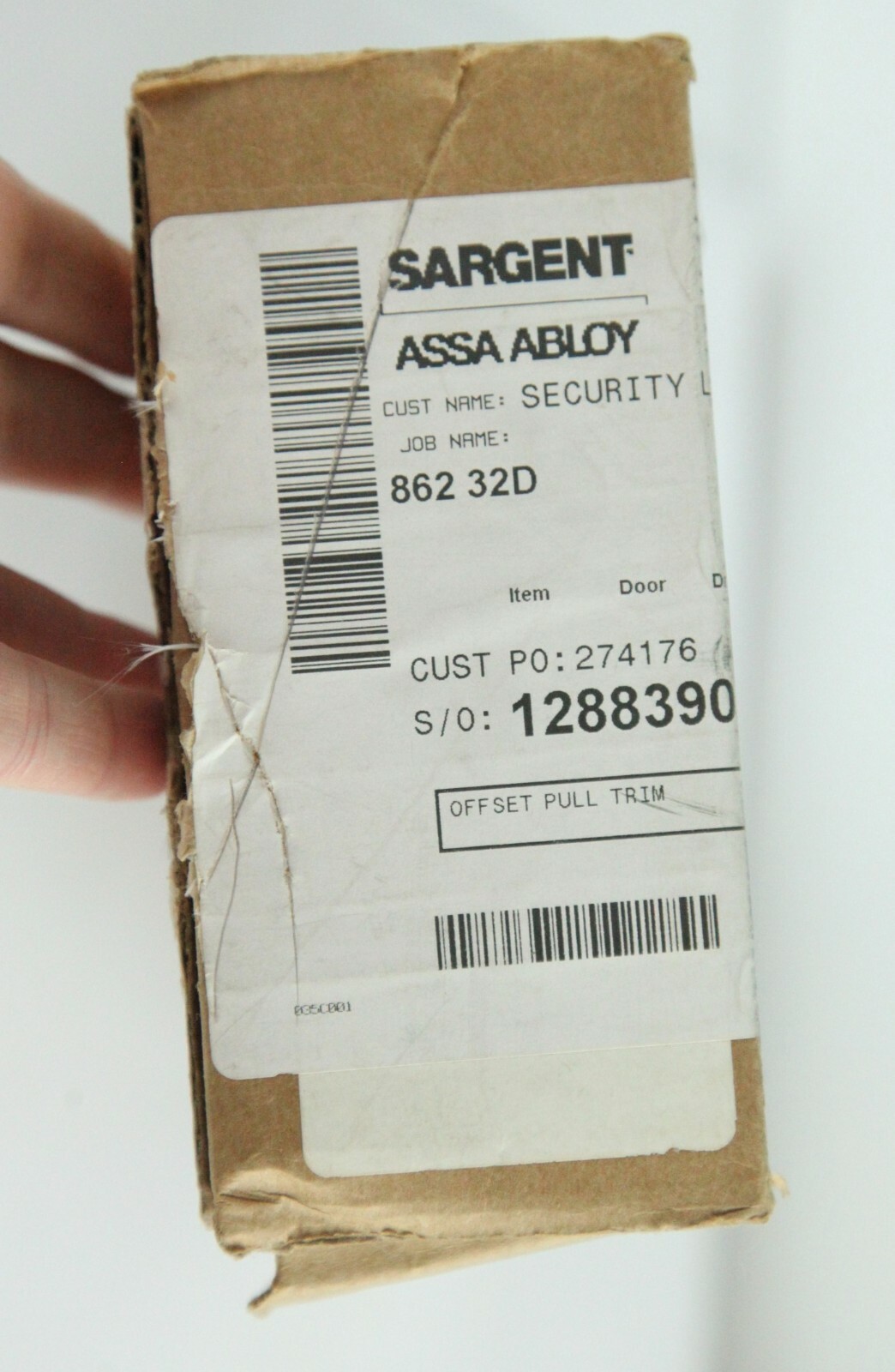 Sargent 862 32D Pull Trim Satin Stainless Steel Exit Device Assa Abloy Door Pull