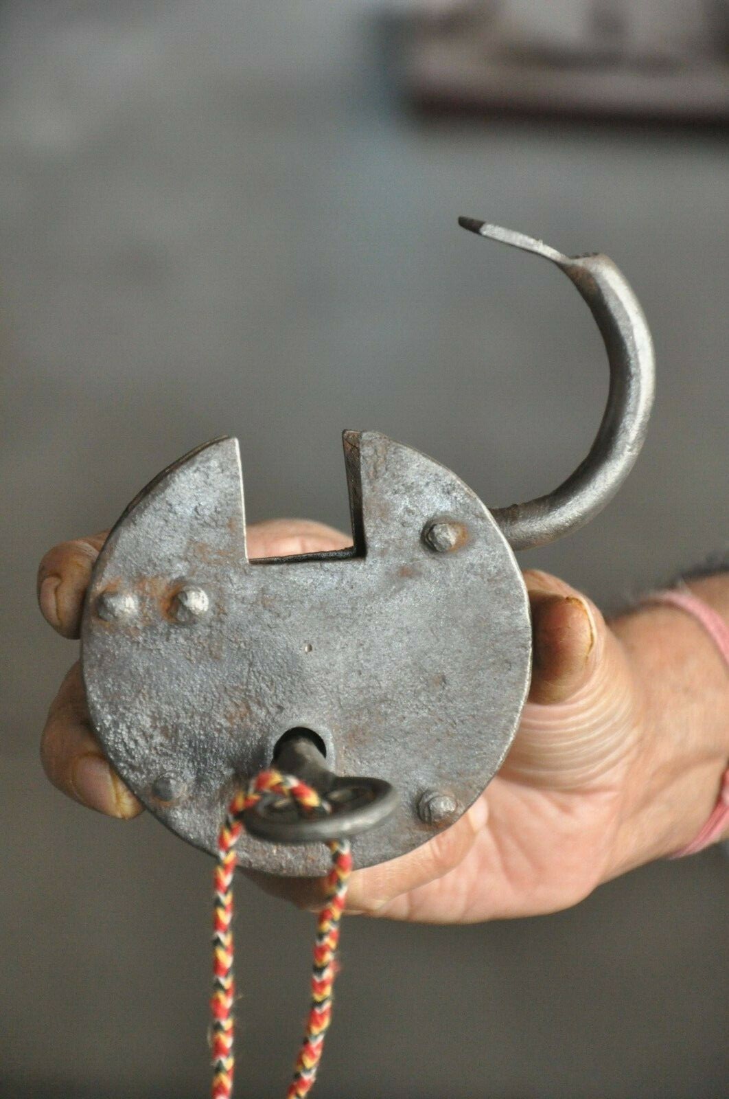 3 Pc Vintage Iron Handcrafted Unique Shape Heavy Padlocks
