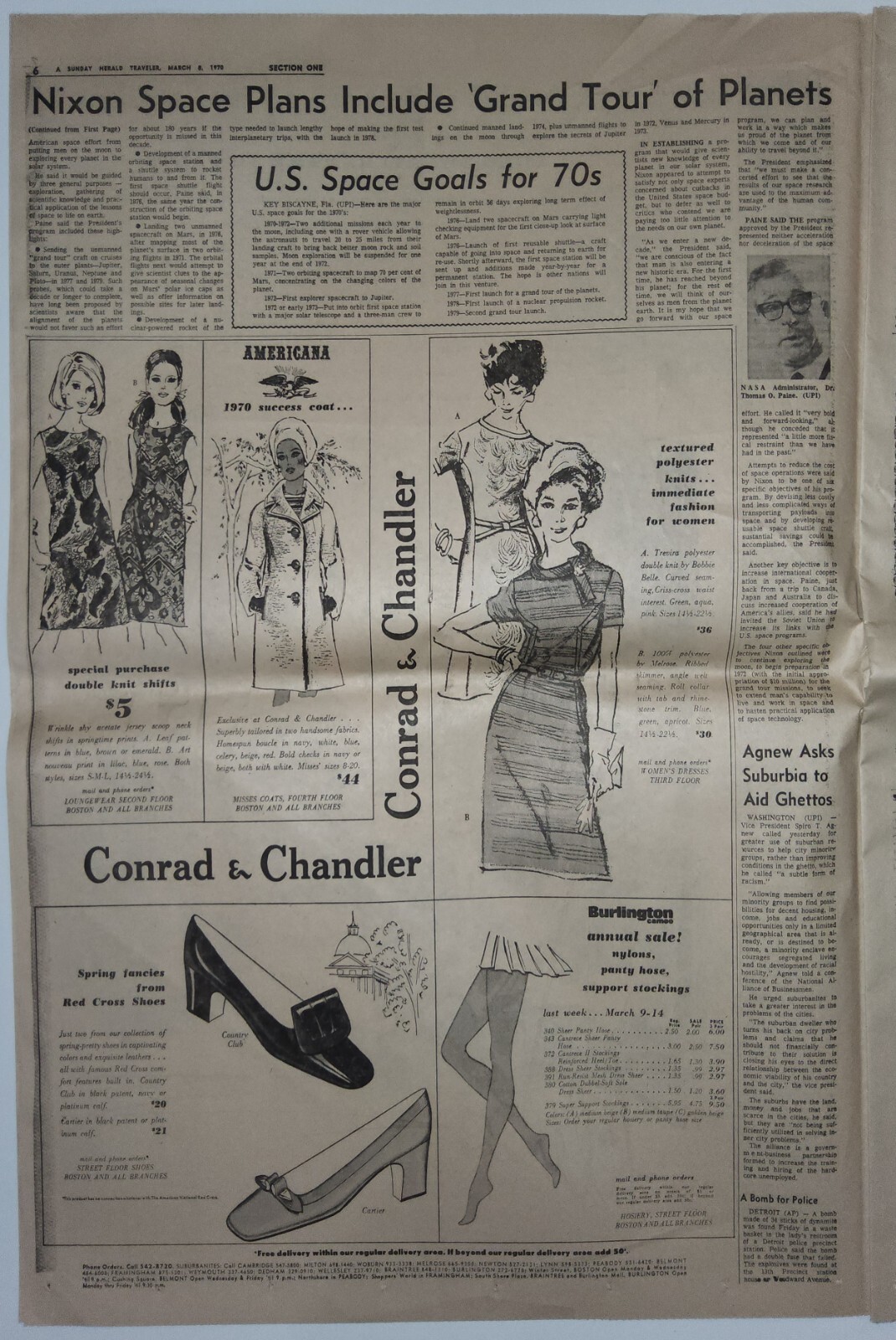 1970-1986 Newspapers: Eclipse, Viking Lands, Space Shuttle Challenger Explodes