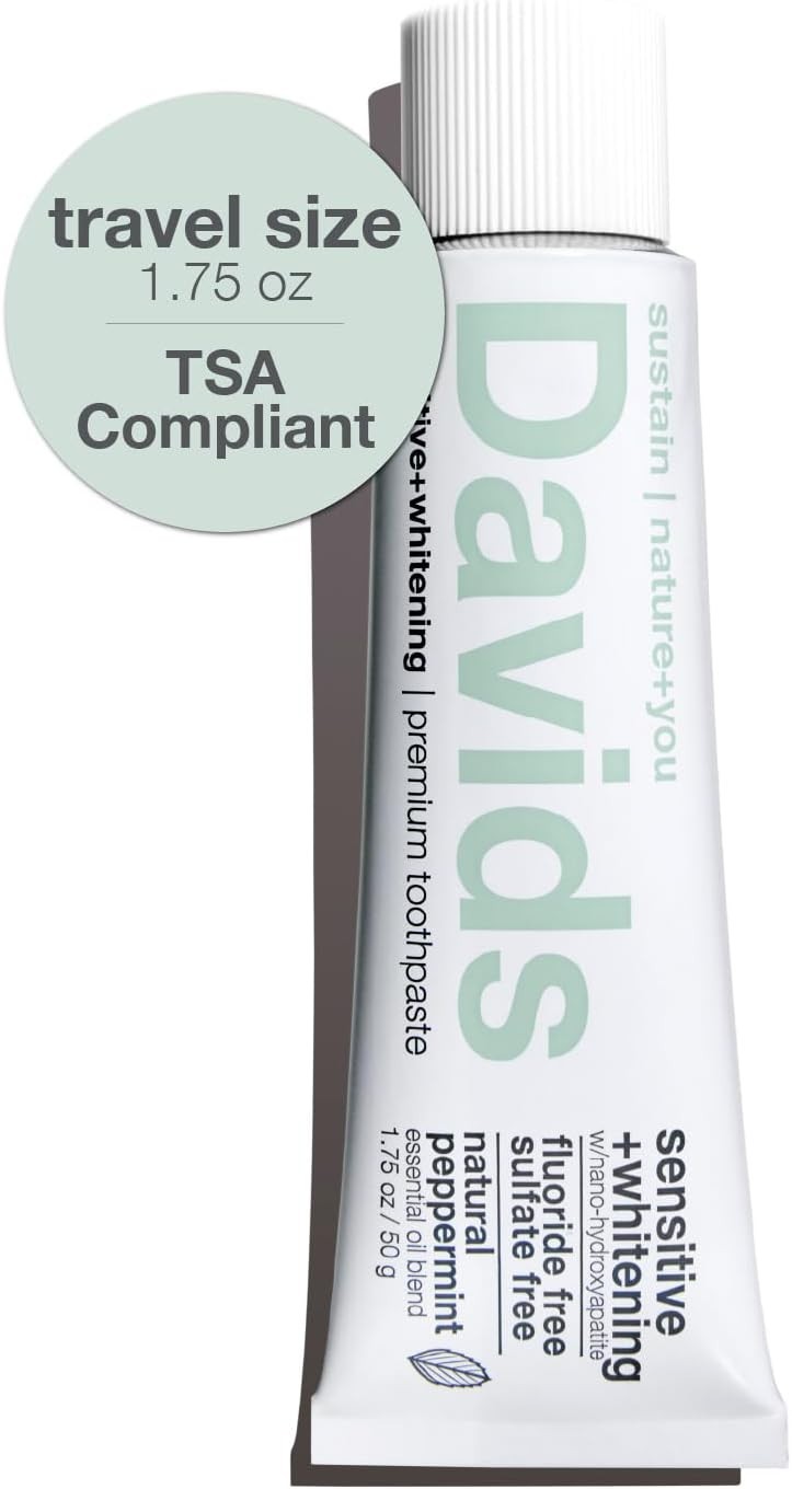 Davids Fluoride-Free Nano Hydroxyapatite Toothpaste, Enamel Remineralizing..
