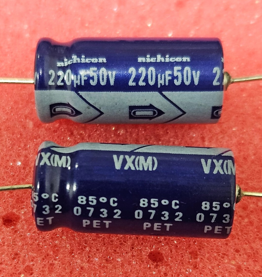 25 PC NICHICON TVX1H221MCD1LT 220 uF 50V 20% ALUMINUM ELECTROLYIC CAP NEW (1822)