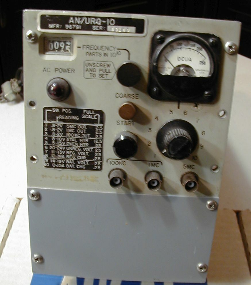 Vintage AN/URQ-10 Precision NAVY Frequency Standard
