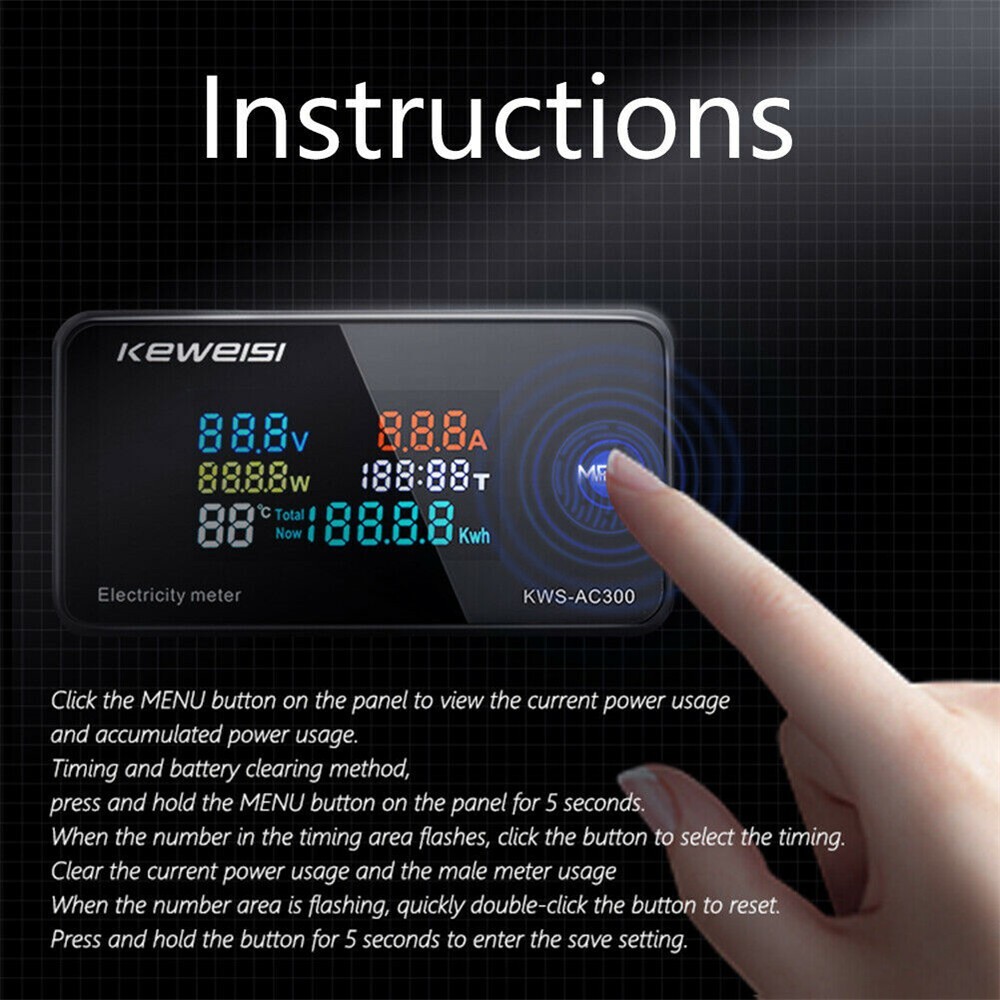 Iceriver Ks3 Kilowatt meter-analyzer (READ!!) Watts, amp, voltage, total, ect