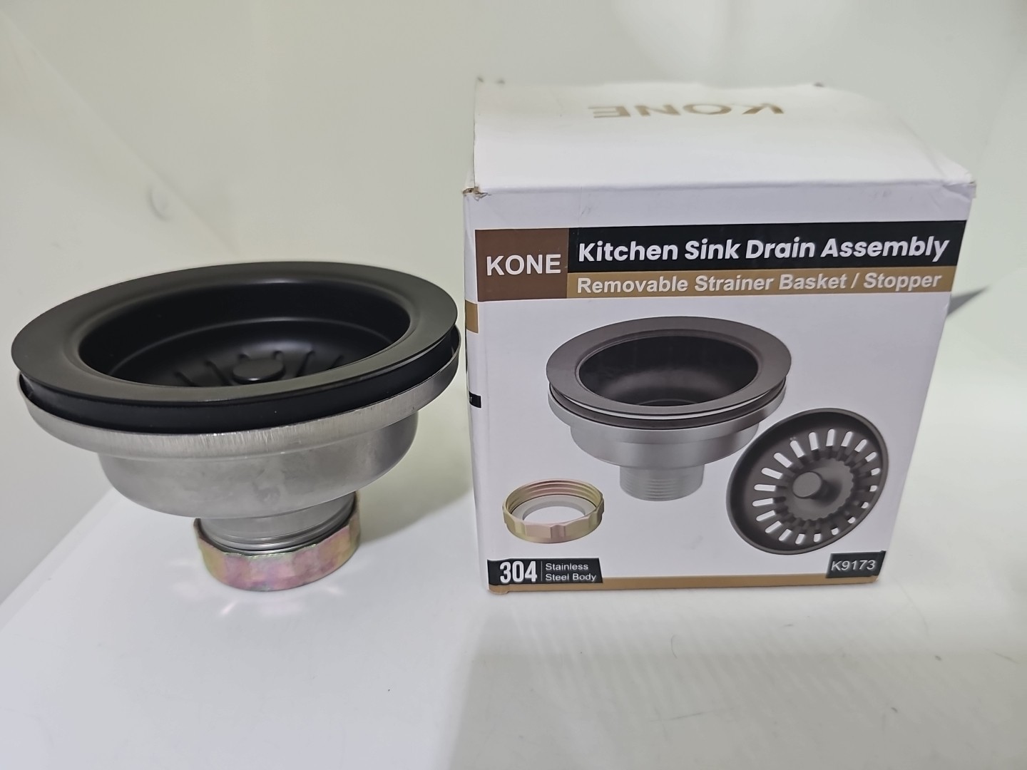 KONE KITCHEN SINK DRAIN(304 Stainless Steel Body)ASSEMBLY Model K9173