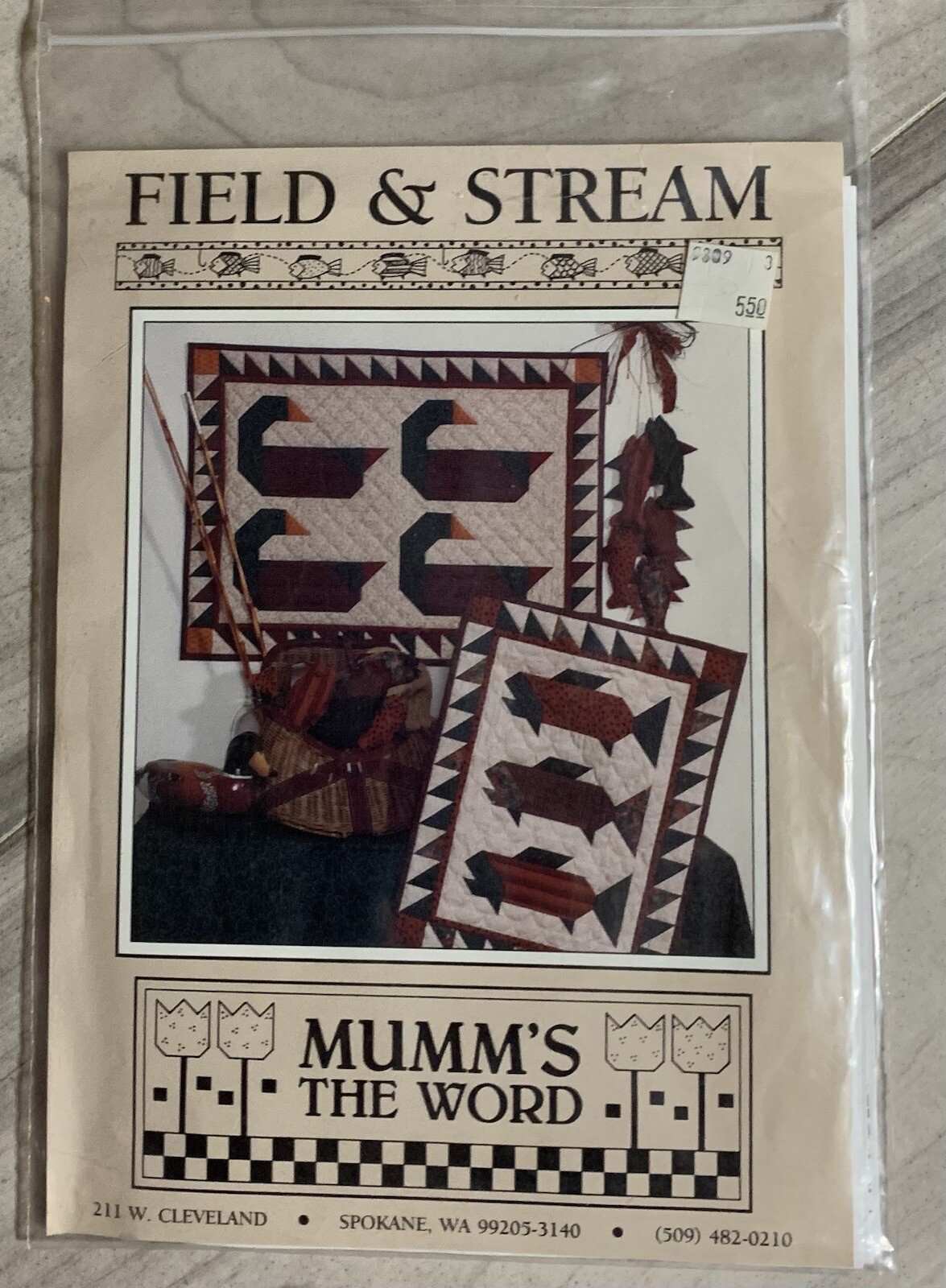 MUMM'S THE WORD FIELD & STREAM DUCK & FISH QUILT, STUFFED FISH Pattern
