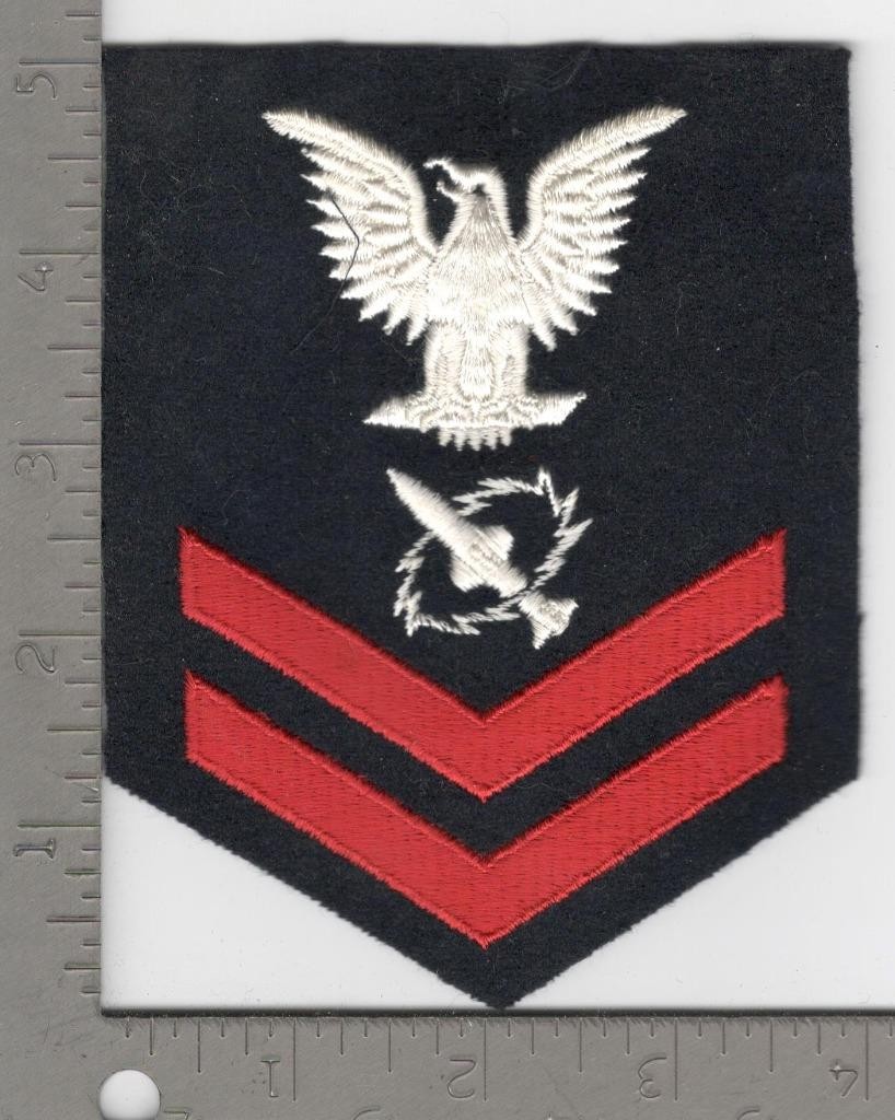 US Navy 2nd Class Missile Technician Rate Patch Inv# N1481