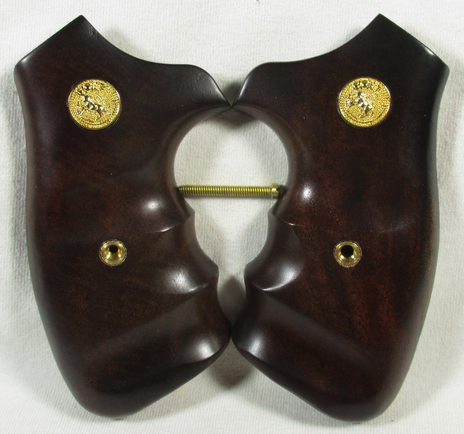 New, wood grips for Colt Detective D Frame, Short Square Butt