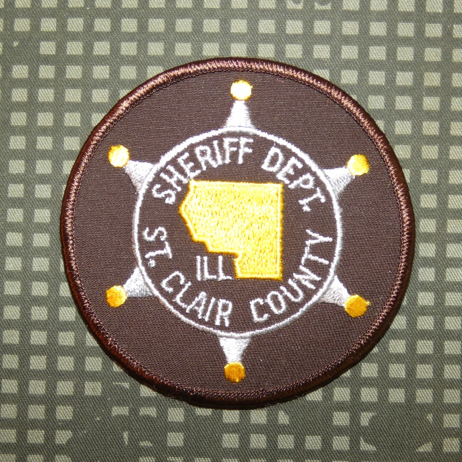 Vintage St. Clair County Sheriff's Department Shoulder Patch (Illinois)