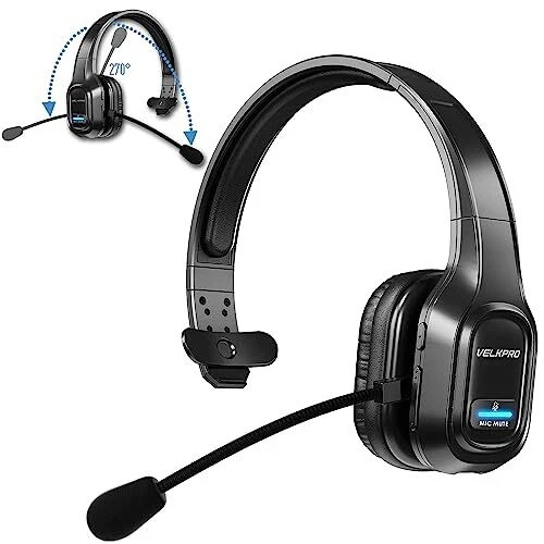Noise Cancelling Bluetooth Headset Wireless Headphone for Trucker Truck Driver