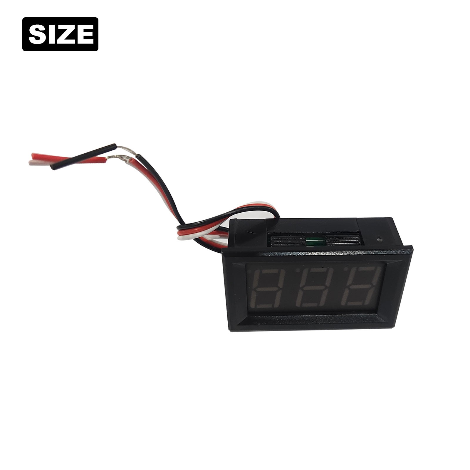 3-Wire DC 0-30V LED Digital Voltmeter (Red/Green/Blue)
