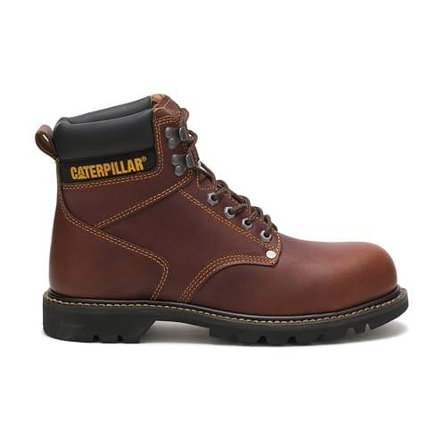 Cat Footwear Men's Second Shift Steel Toe Work Boot Dark Brown Size 12