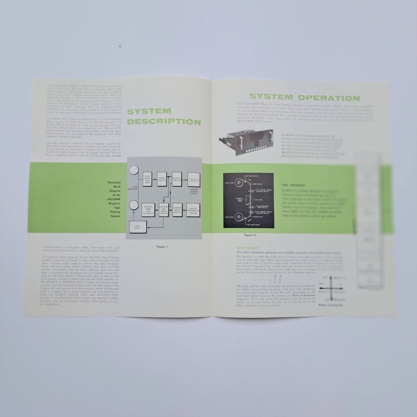 Vintage CALCOMP Magnetic Tape Plotting Systems Bulletin Brochure