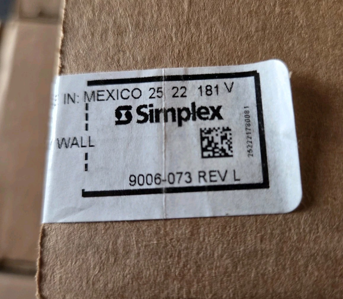 SIMPLEX 49SV-APPLW WALL ADDRESSABLE SPEAKER/STROBE - APPLIANCE ONLY - 9 AVAIL.