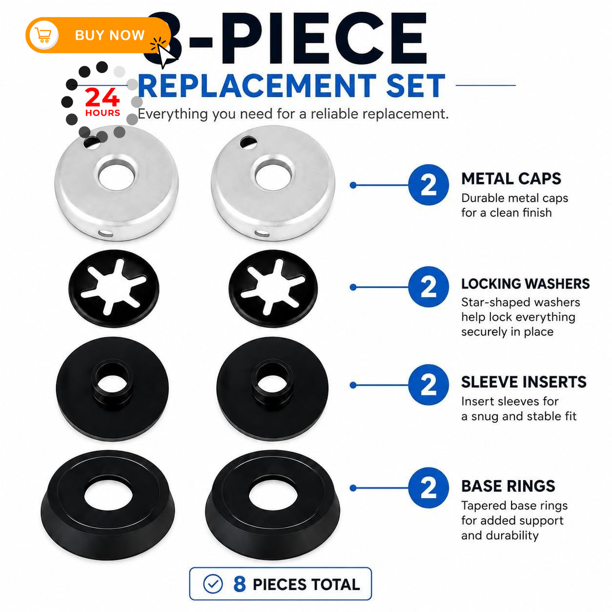3000005094 Compatible Replacement Pump Cup Kit for Coleman Lanterns & 1