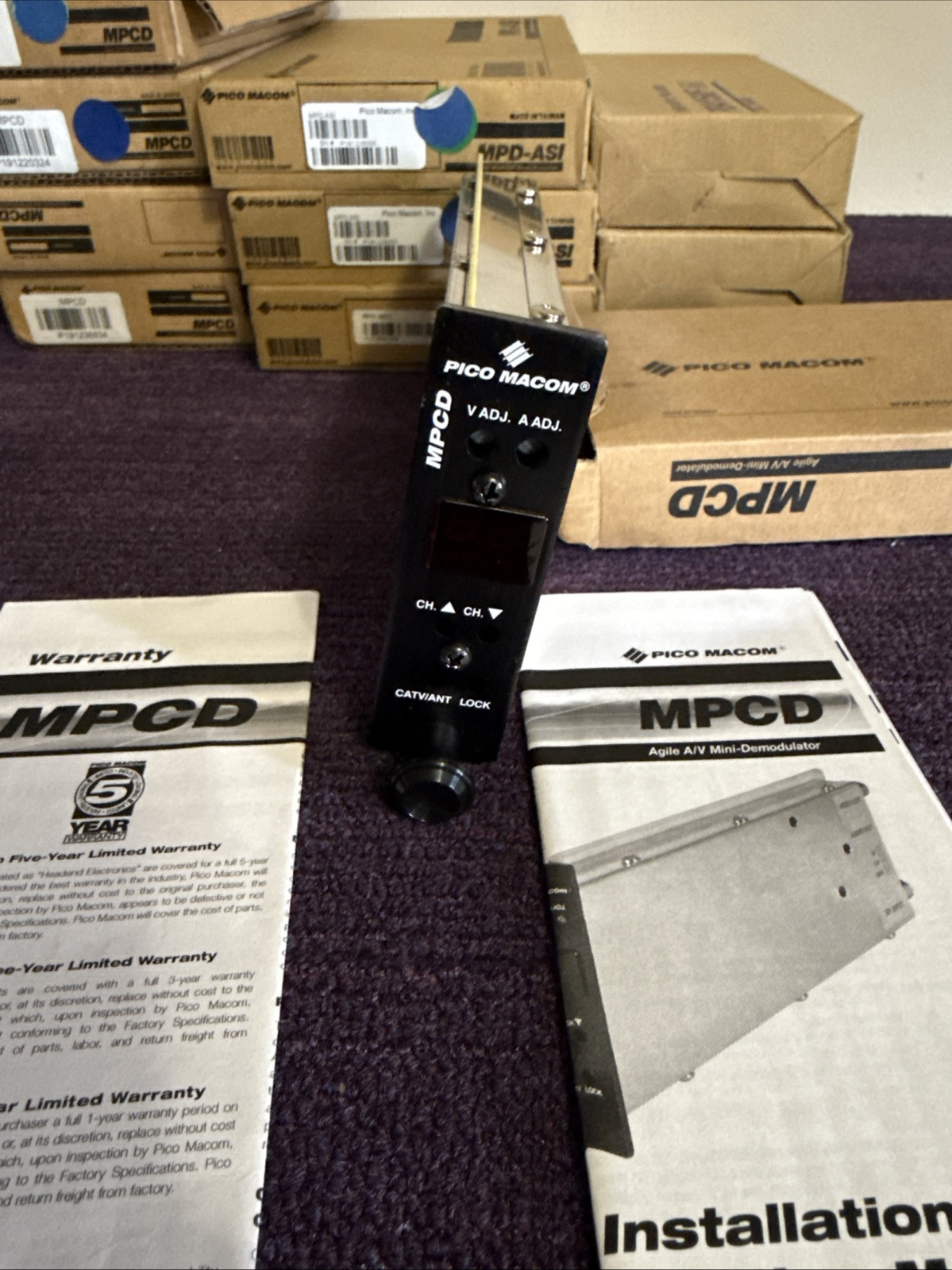 Pico Macom MPCD A/V Mini-Demodulator New