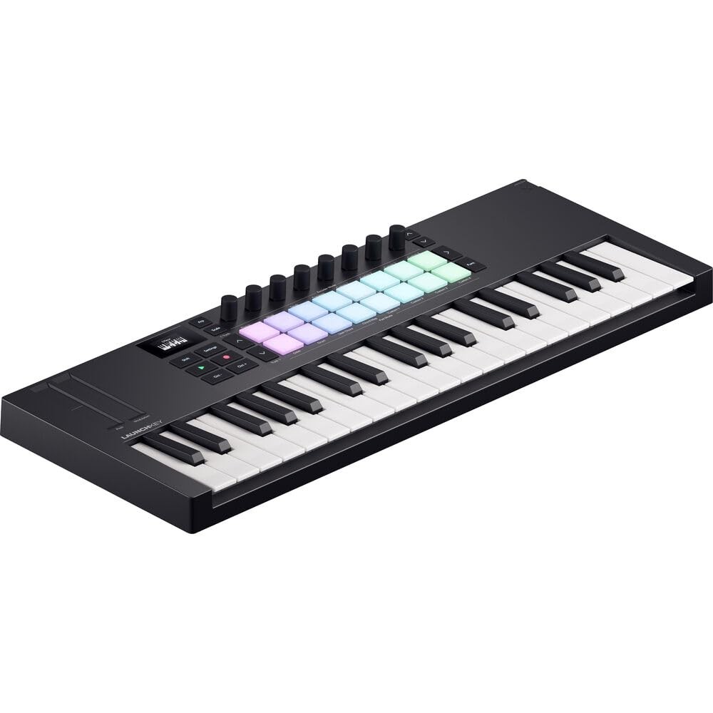 Novation Launchkey Mini 37 MK4 USB MIDI Keyboard Controller Compact, black