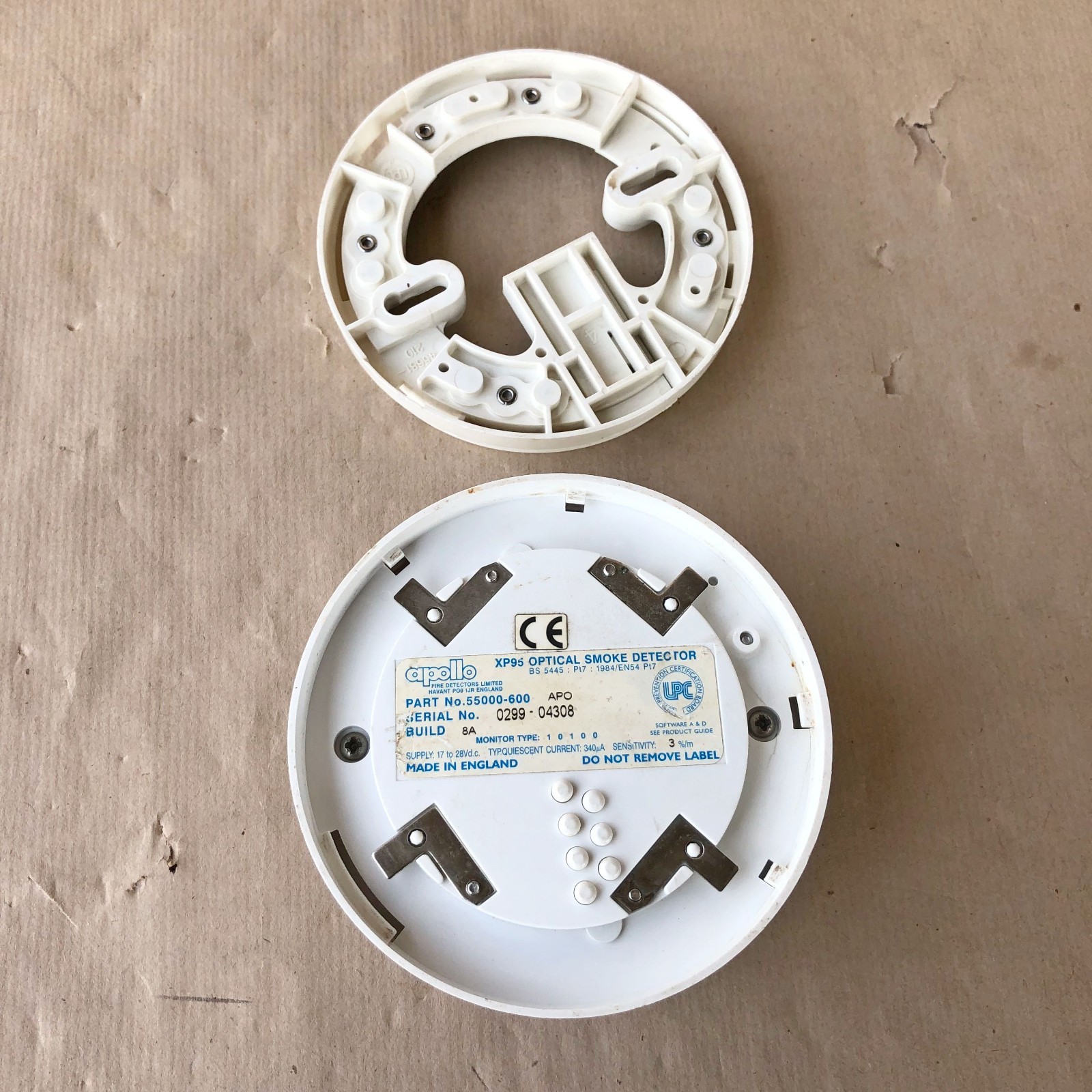 APOLLO 55000-600 APO XP95 OPTICAL SMOKE DETECTOR