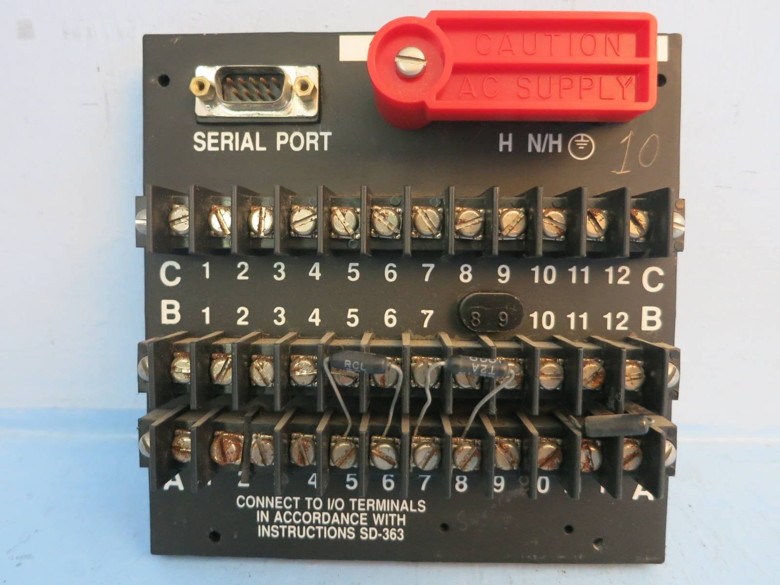 Moore 16020-1-1 Two Terminal Connection Power Board PLC Assembly Module 23AA