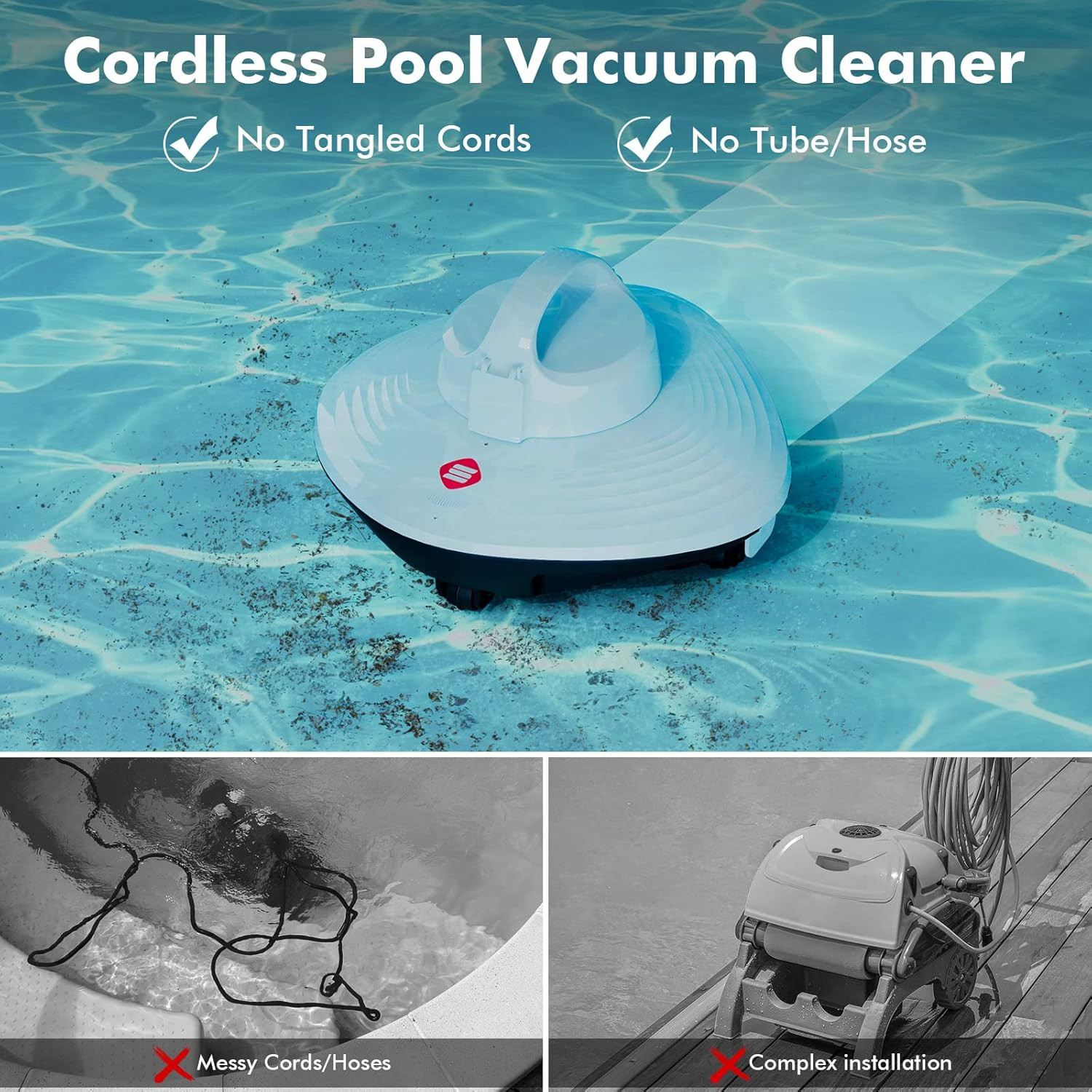 HYDRUS Robotic Pool Vacuum Brushless 90 Min