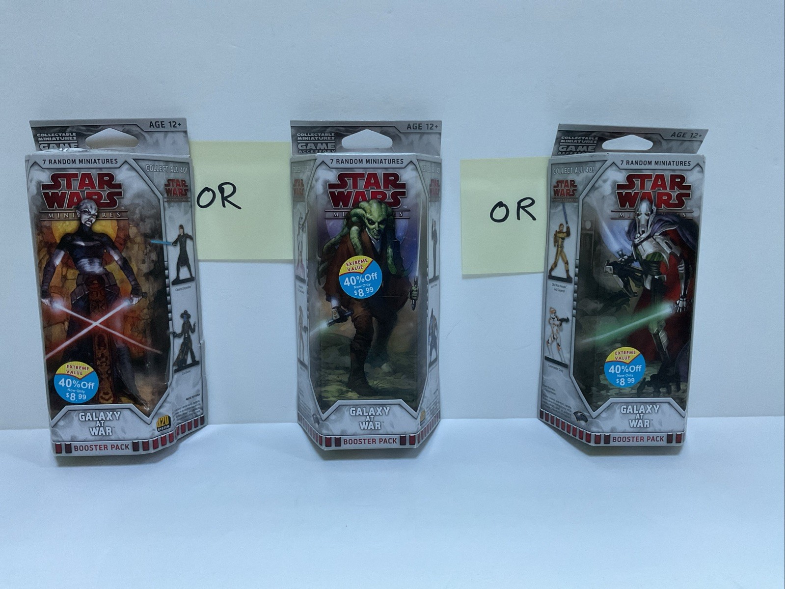Star Wars Miniatures 1 GALAXY AT WAR BOOSTER PACK  Factory Sealed