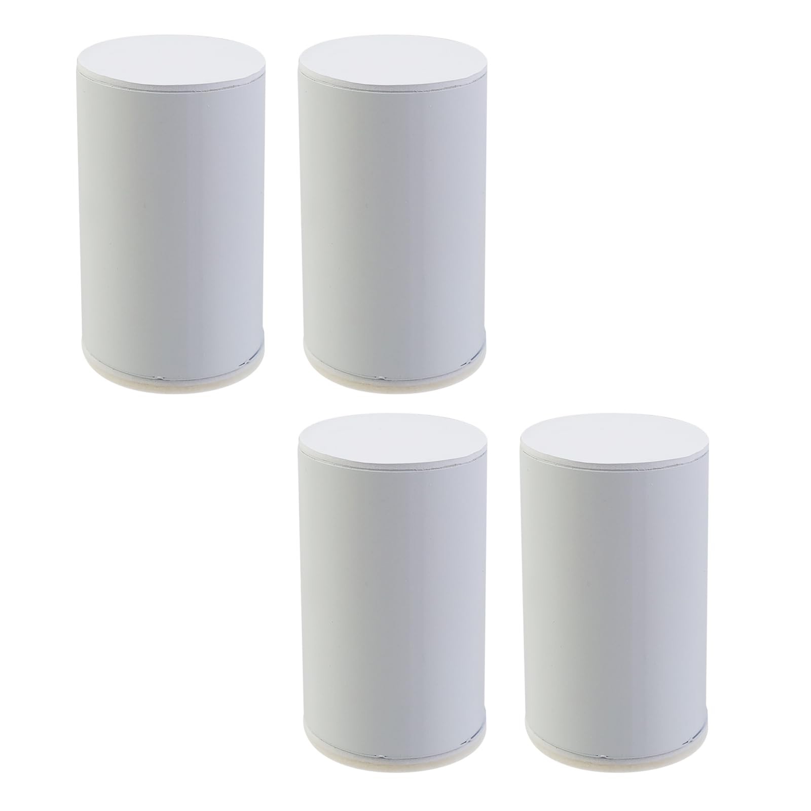 4 PCS SelfAdhesive Sofa Lifts Carbon Steel Table Risers White 2.4x4.0 Inch