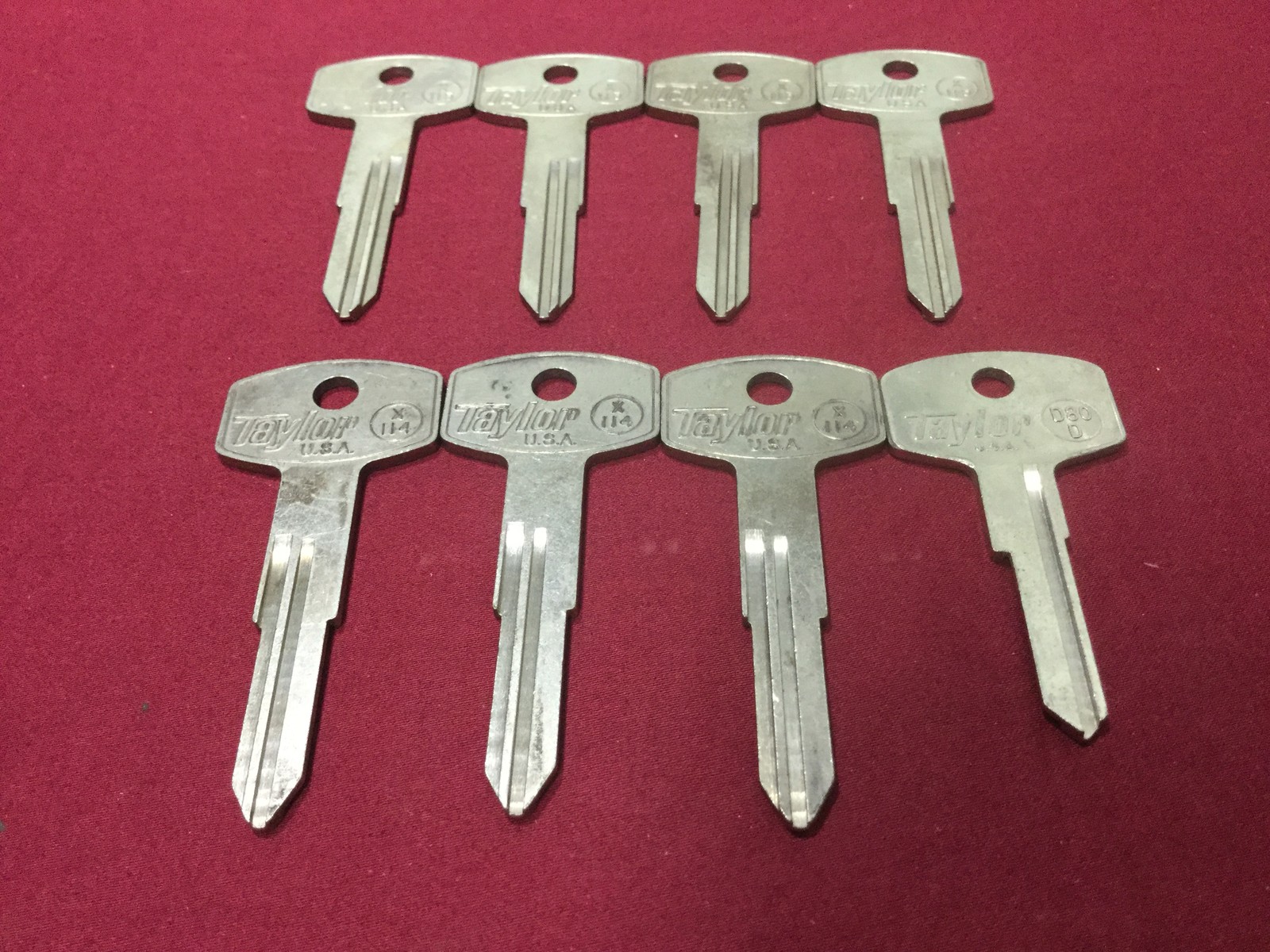 Datsun Automotive X114, X115 & D80D Key Blanks, Set of 8 - Locksmith