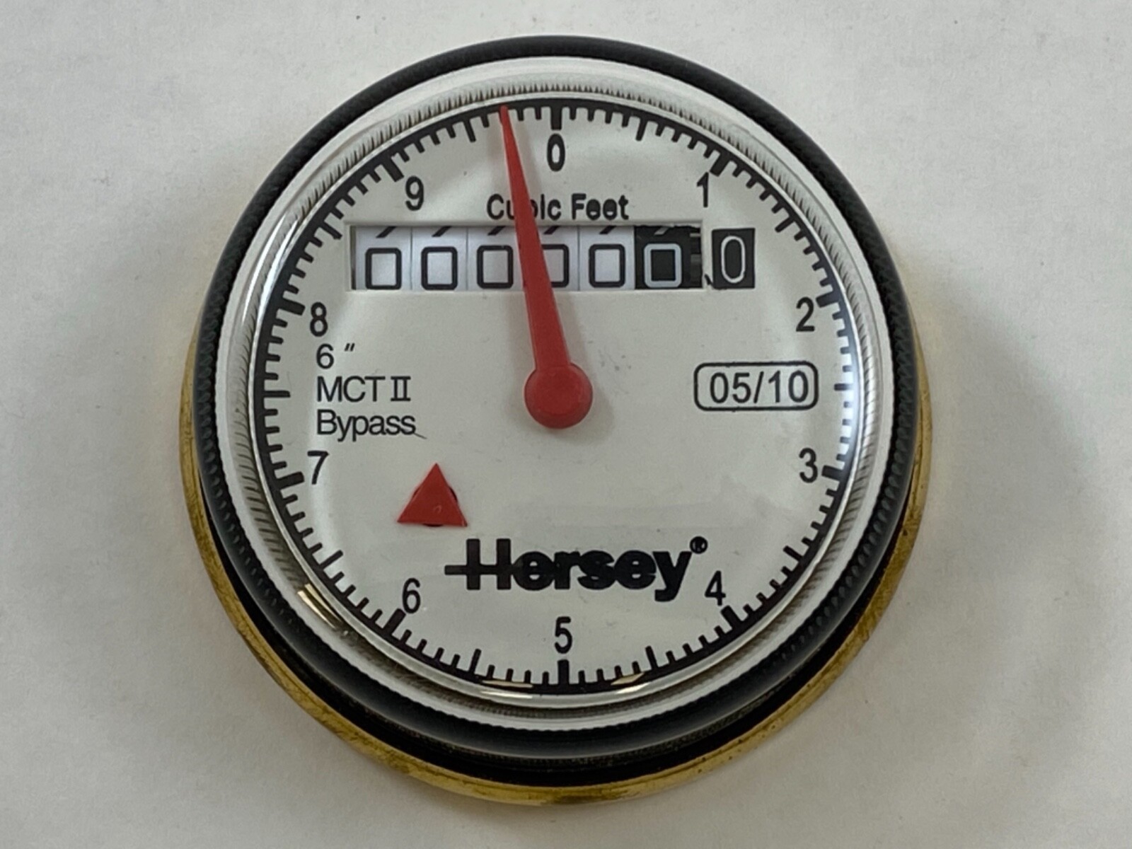 NEW! HERSEY MCTII 6” BYPASS REGISTER CLOCK D353315 FOR WATER METER, MCT II 2