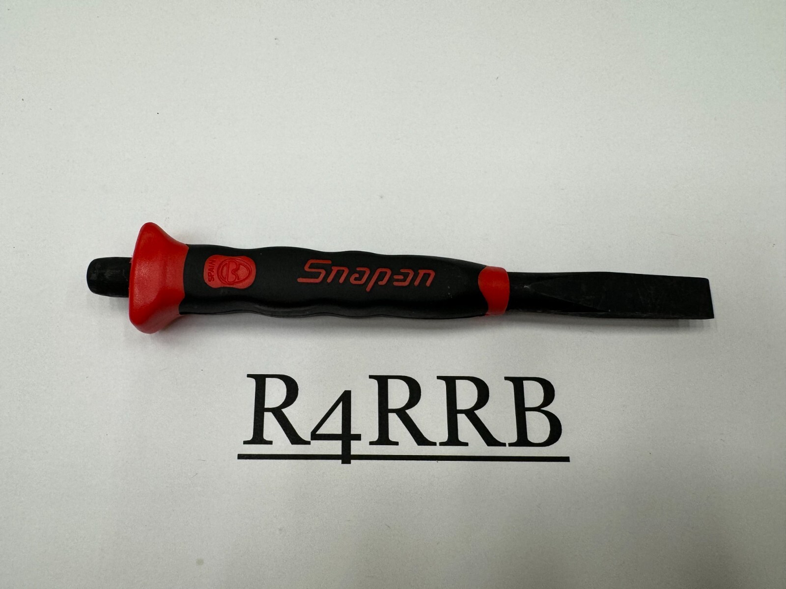 Snap-on Tools SPAIN NEW RED Soft Grip 3/8" Flat Edge Chisel PCSG812R