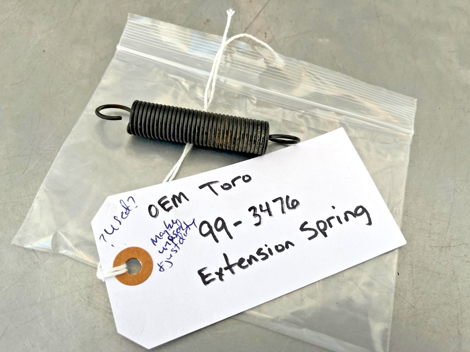 99-3476 Genuine OEM Toro EXTENSION SPRING 993476