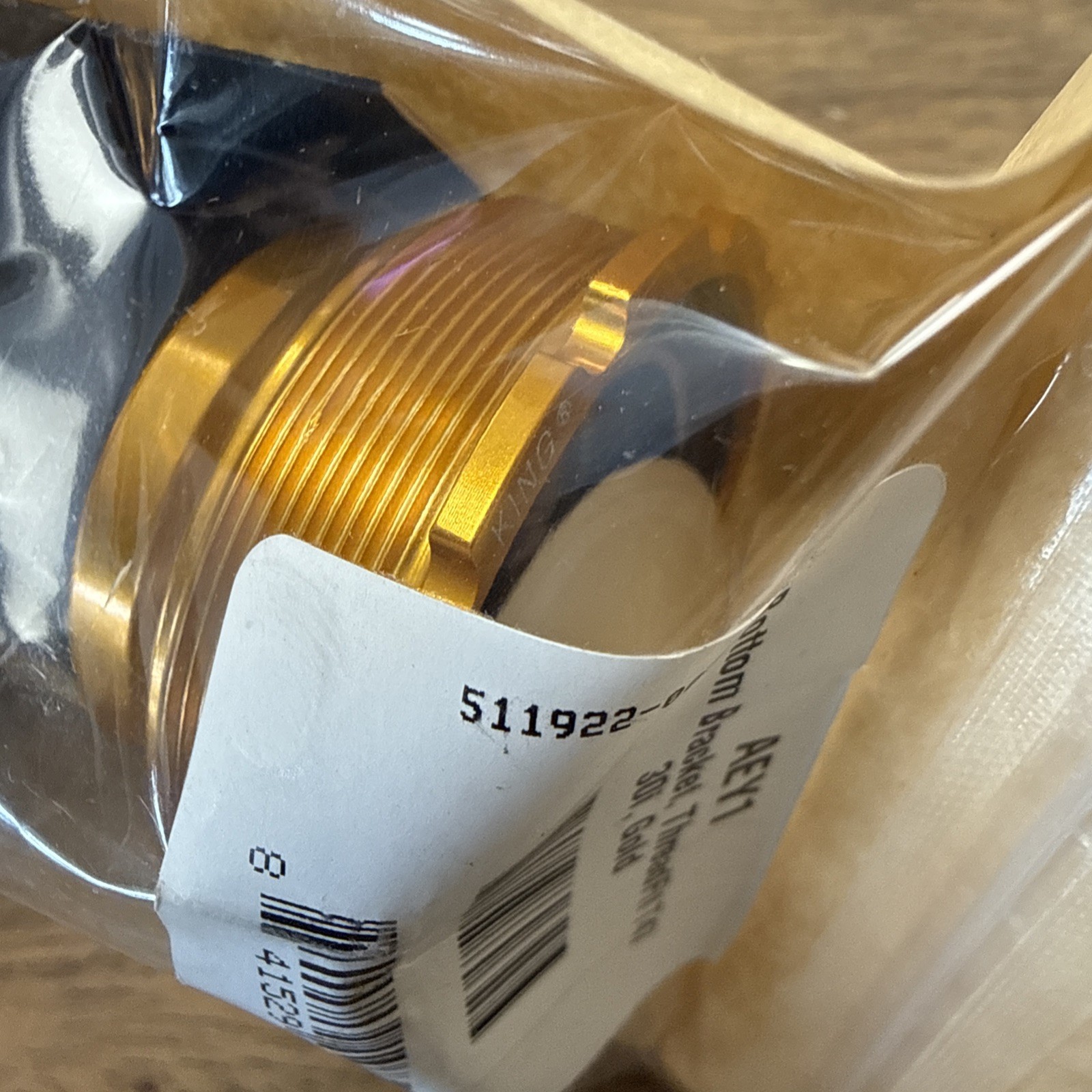 Chris King Gold ThreadFit T47 Bottom Bracket 30i AEY1