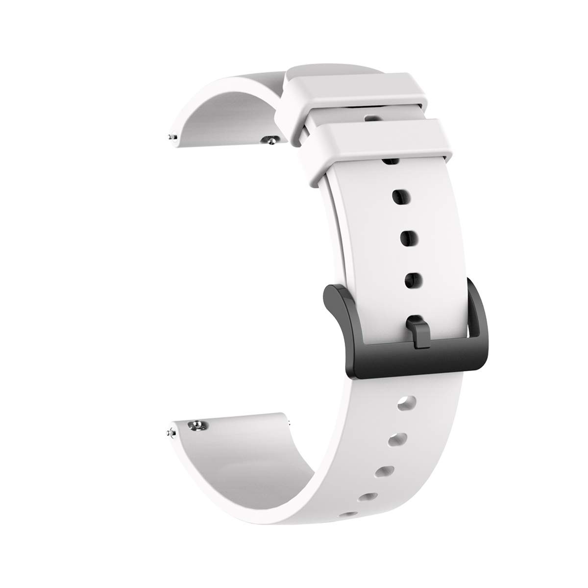 FitTurn [10-Pack] Compatible with 22mm Soft Silicone Glossy Replacement Wrist...
