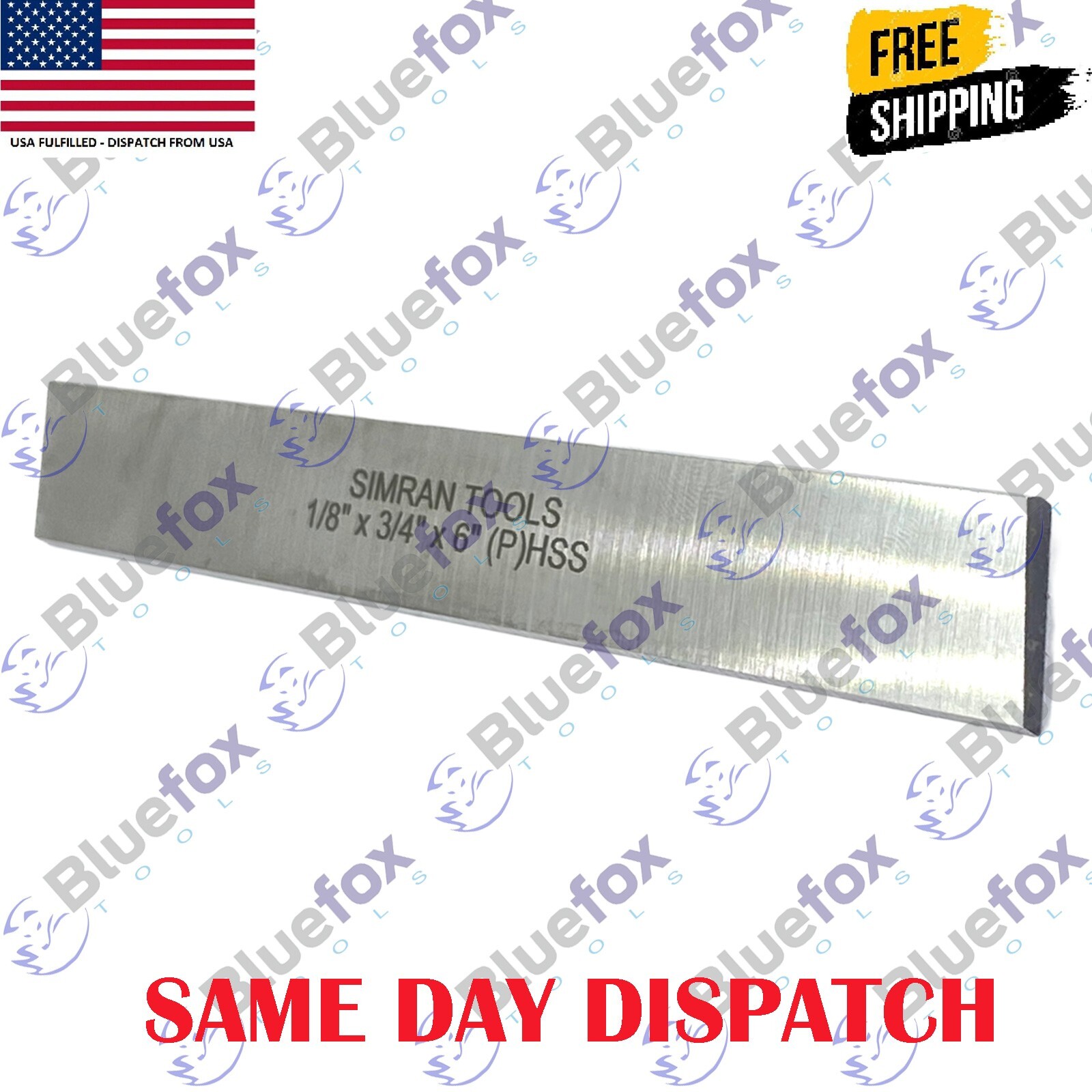 Cut Off Parting Blade High Speed Steel 1/8 Inch x 3/4 Inch x 6 Inch
