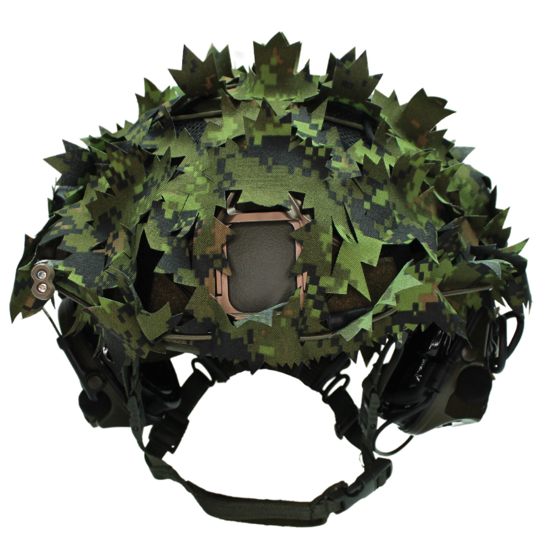 Scrim Tactical Helmet Ghillie 3d Leaf Concealment Camouflage Wood/Multipat FAST