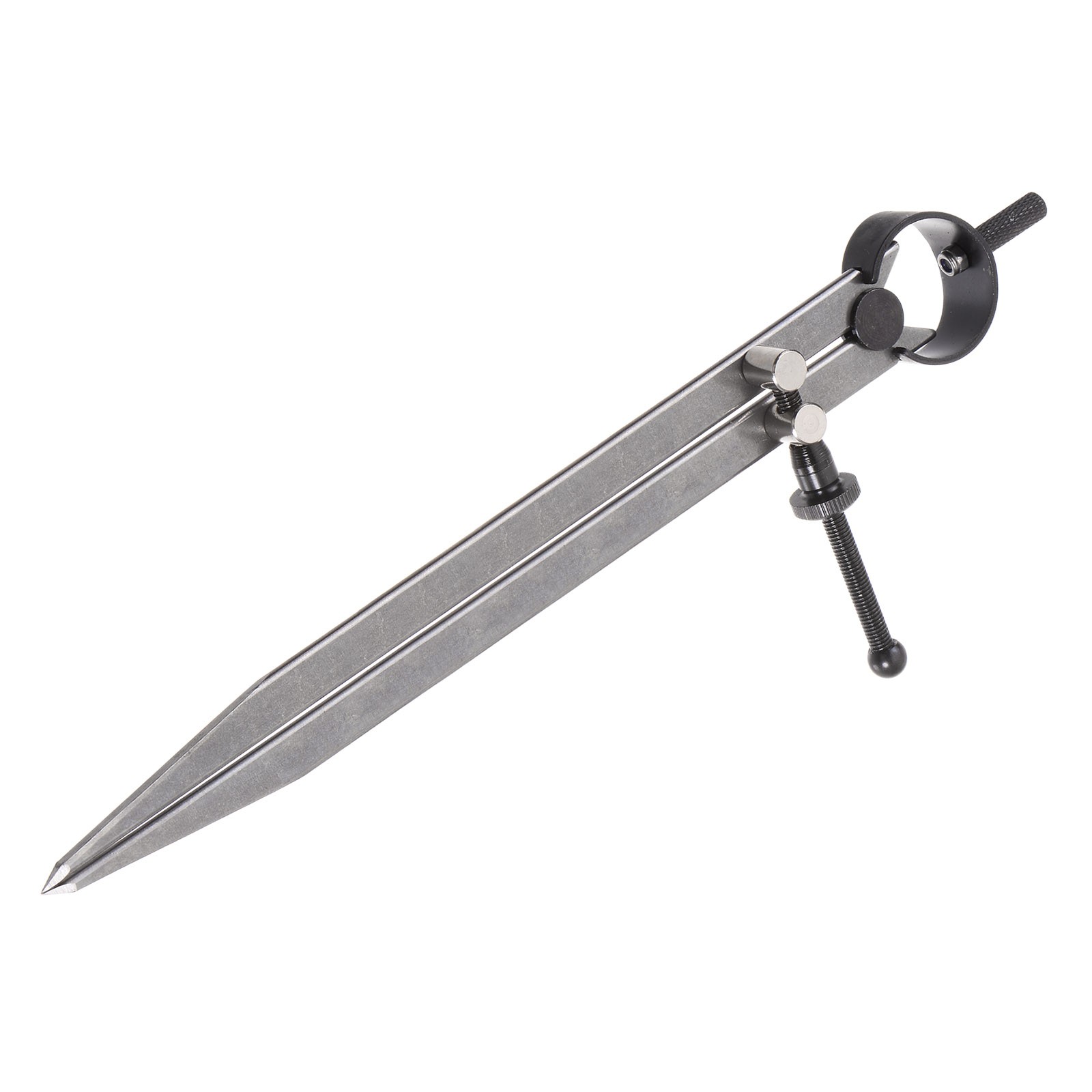 Spring Joint Caliper 10" Carbon Steel Spring Divider w Solid Nut Flat Leg