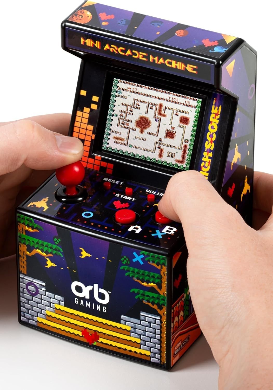 Orb - Mini Arcade Machine, 300 in-Built Games, 8-Bit Retro Arcade Games, 2.5”...