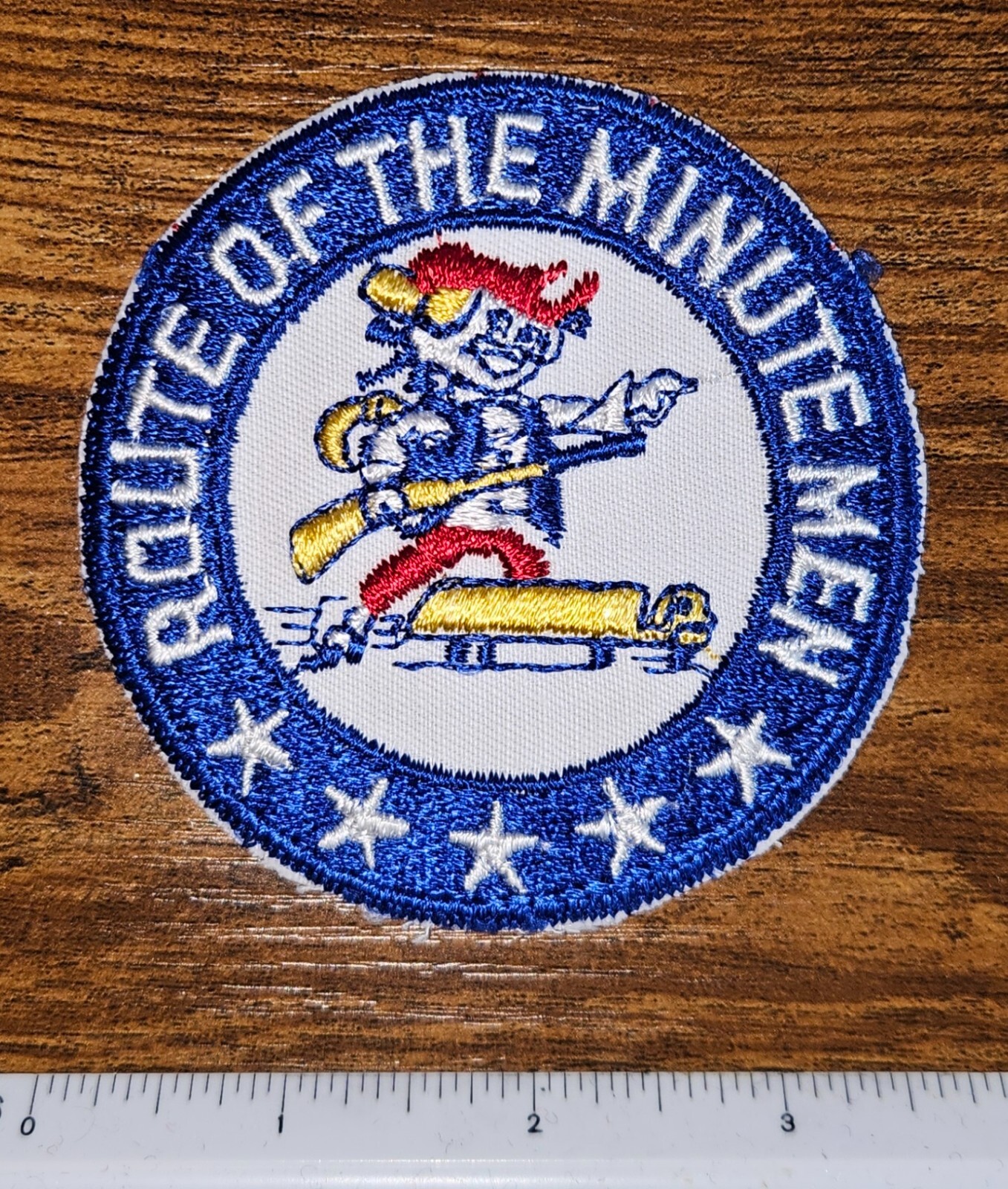 Vintage Paul Revere 3.5 In Route of the Minute Men Trucking Transport Patch