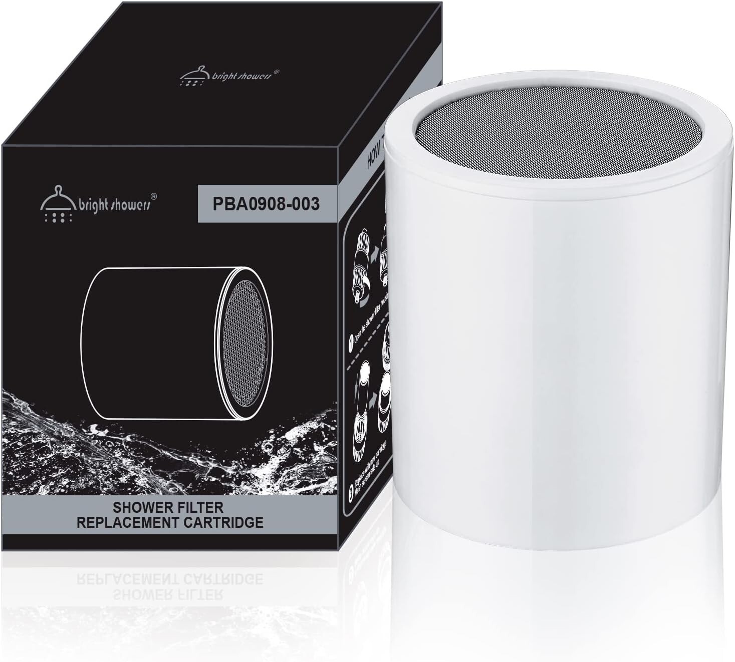 New BRIGHT SHOWERS Shower Filter Replacement PBA0908-003