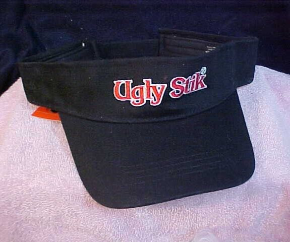 Shakespeare "Ugly Stik Fishing Rod" Black Visor-NEW Hook and Loop Adjustable