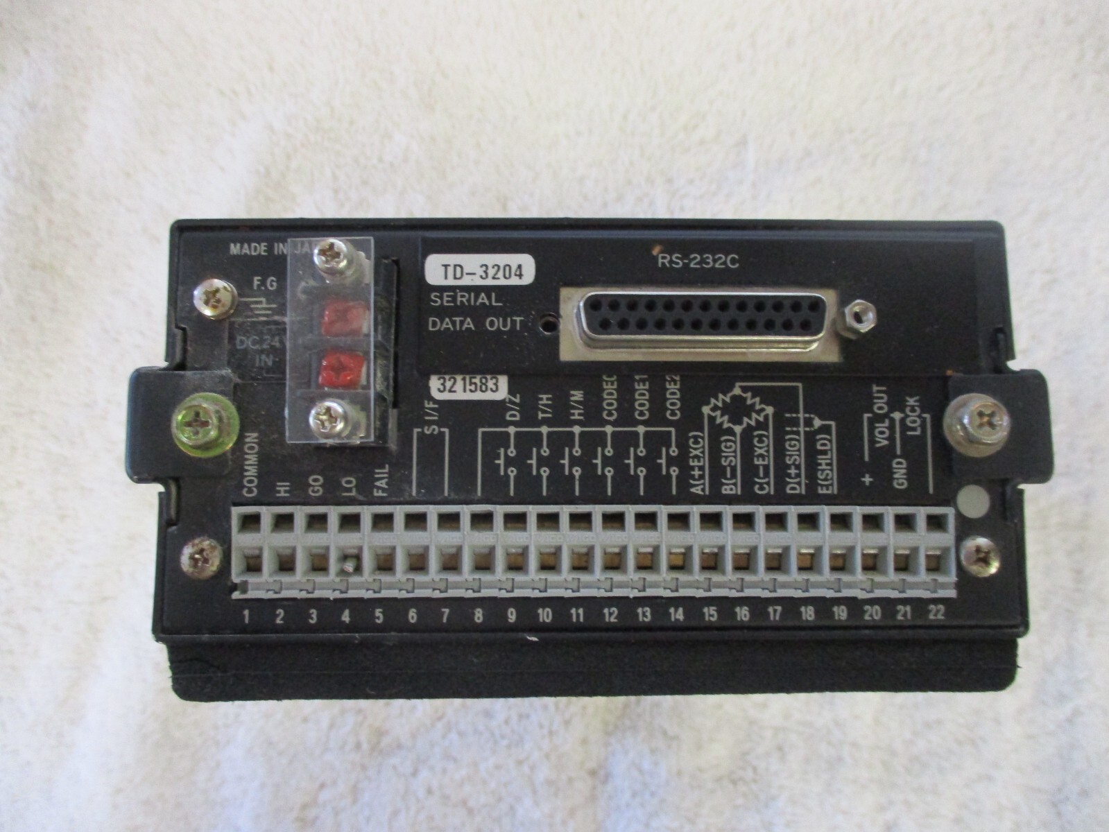FUJI Electric Indicator Controller Digital 24VDC TD-320A