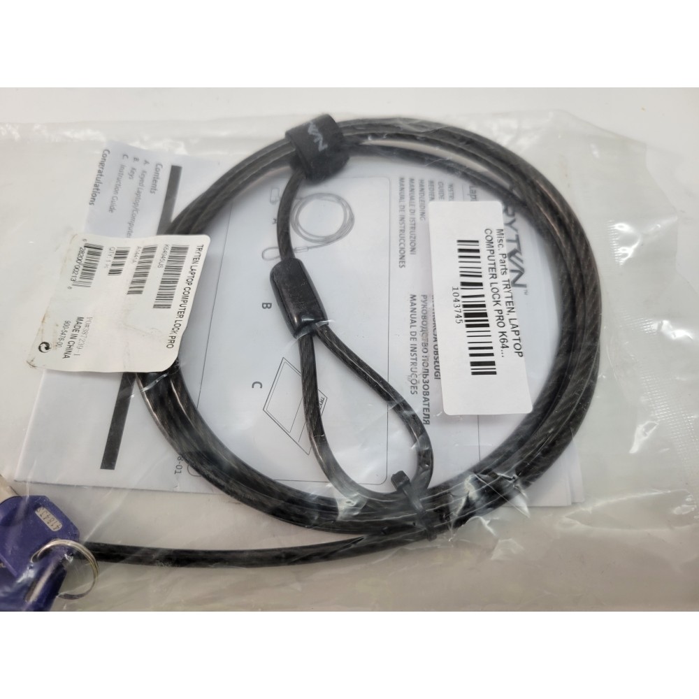 TRYTEN LAPTOP COMPUTER LOCK PRO K64945US - New