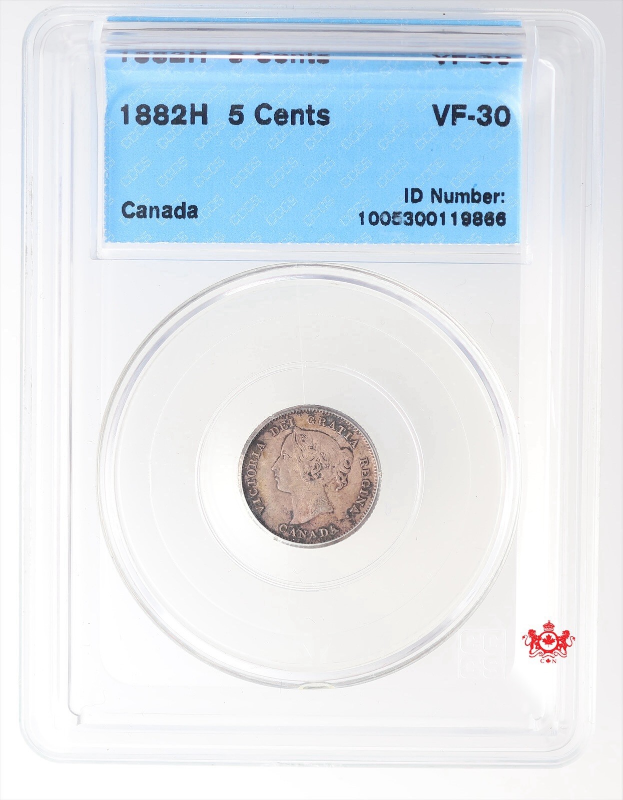 1882H Canada 5 Cents - CCCS VF30 - 0119866