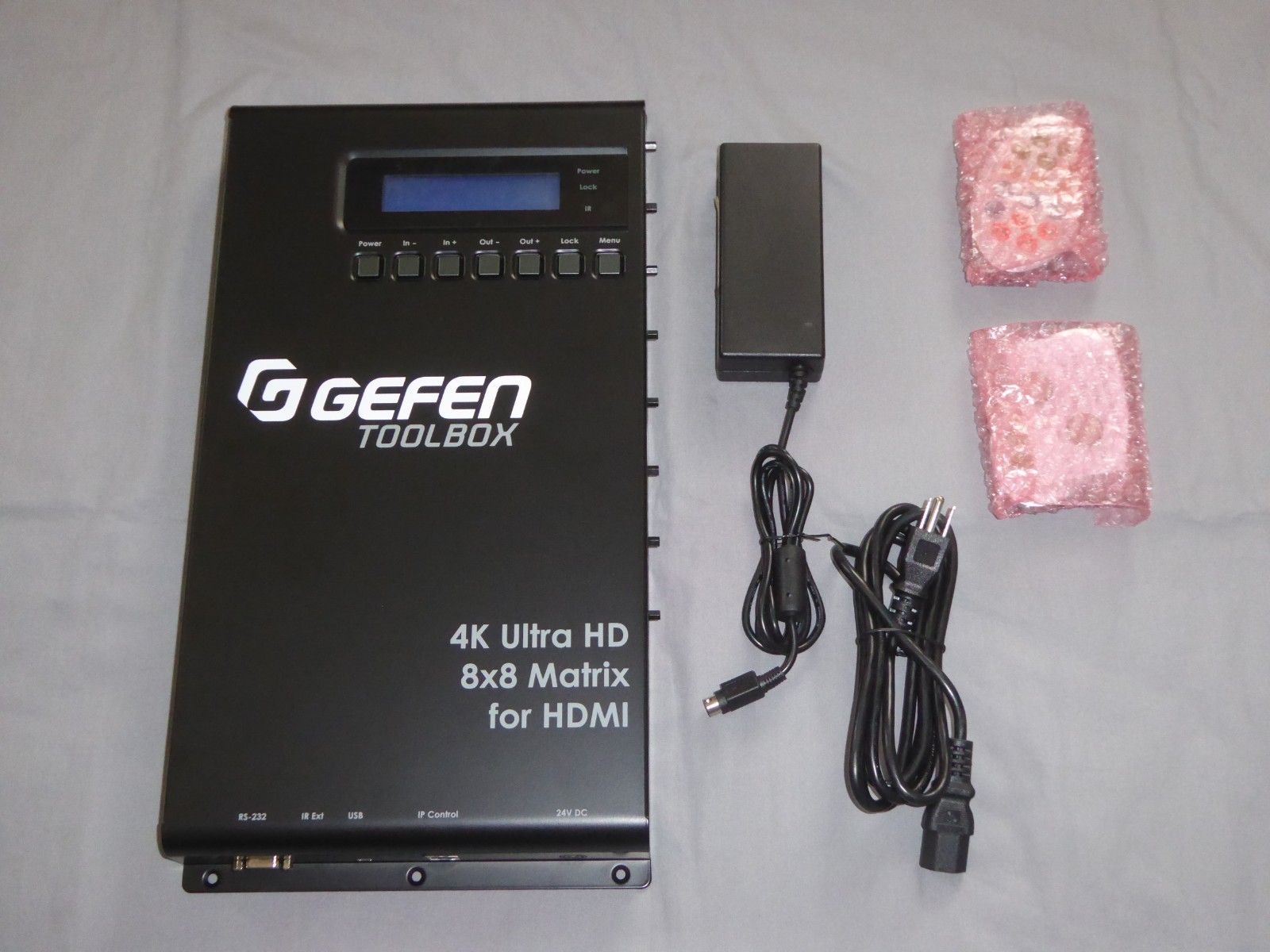 GEFEN TOOLBOX GTB-HD4K2K-848-BLK 8X8 4K HDMI MATRIX WITH POWER AND REMOTE