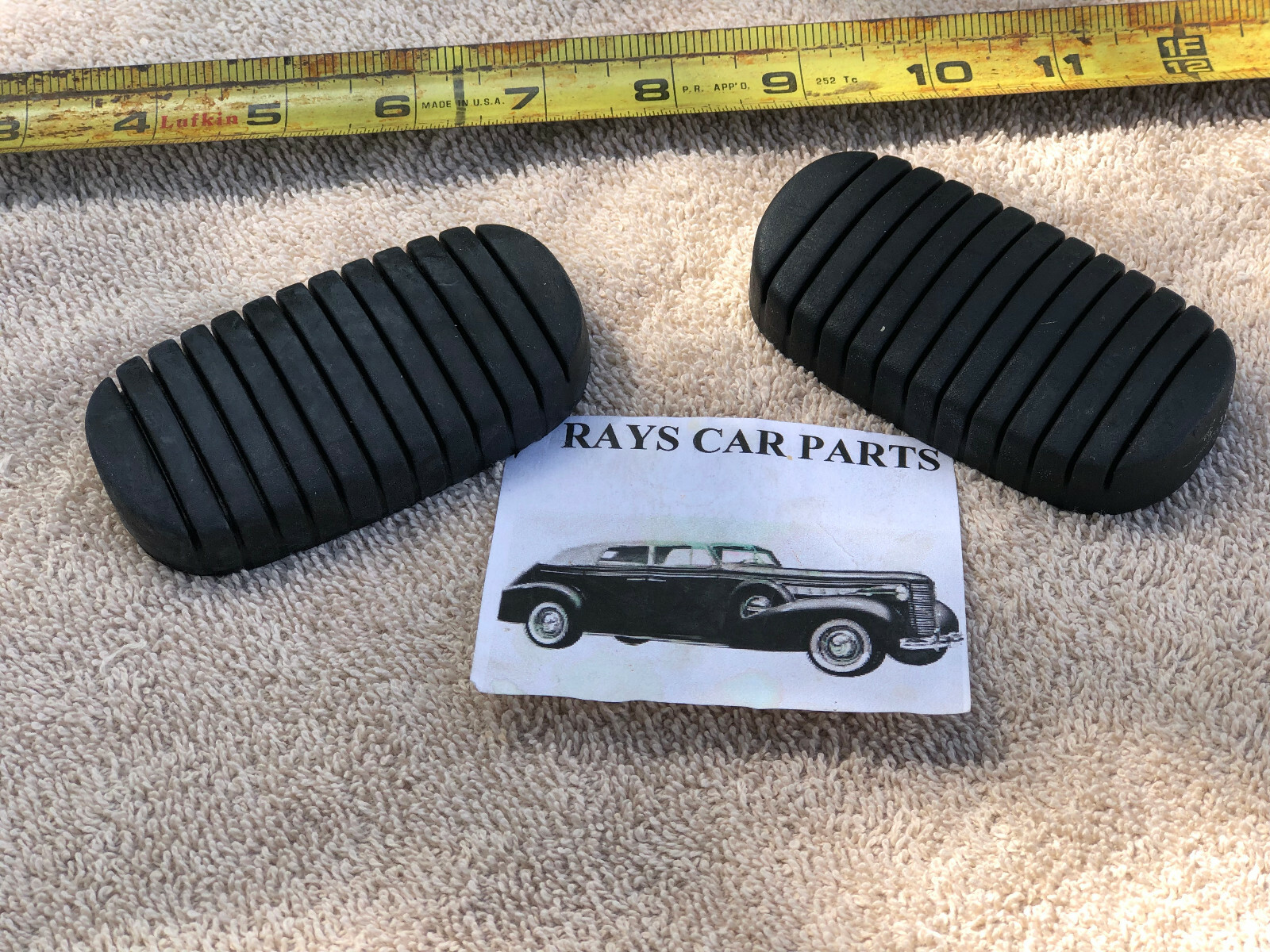 NEW PAIR OF RUBBER 1937 TO 1952 CHEVROLET BRAKE AND CLUTCH PEDALS !
