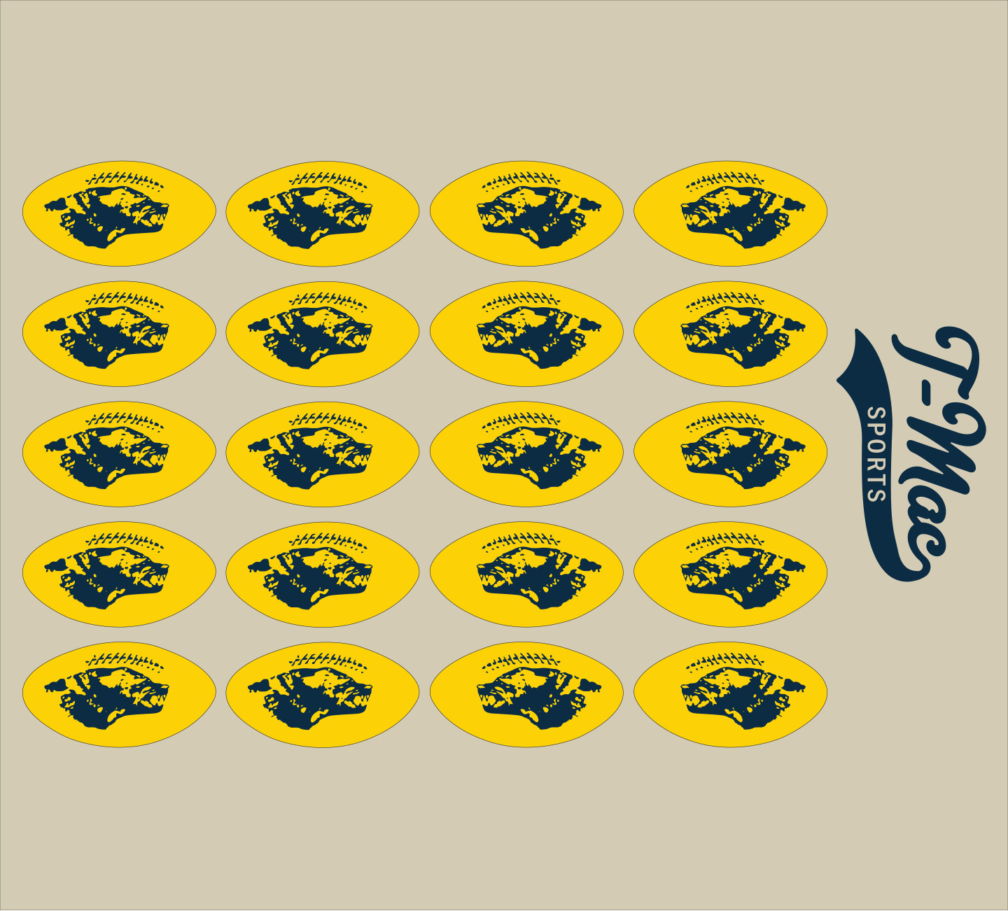 Michigan Wolverines MID-SIZE Speedflex Award Decals