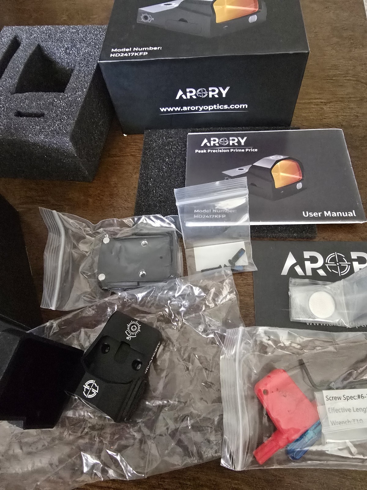 ARORY Red Dot Sight - Shake Awake Micro Reflex Sight - HD2417KFP