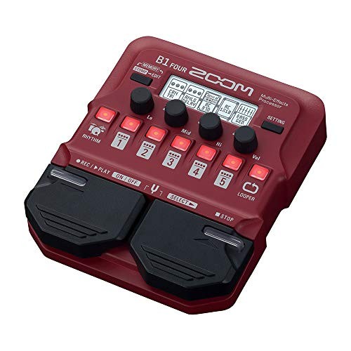 ZOOM B1 FOUR Bass Effects Processor with Genuine AC Adapter Set