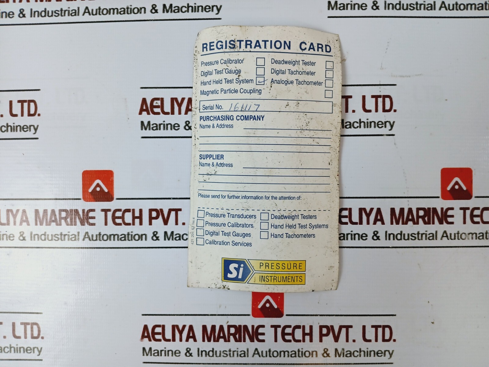 Si Pressure Instruments TPI Hand Held Test Pump Kit Max 25 Bar / 360 PSI