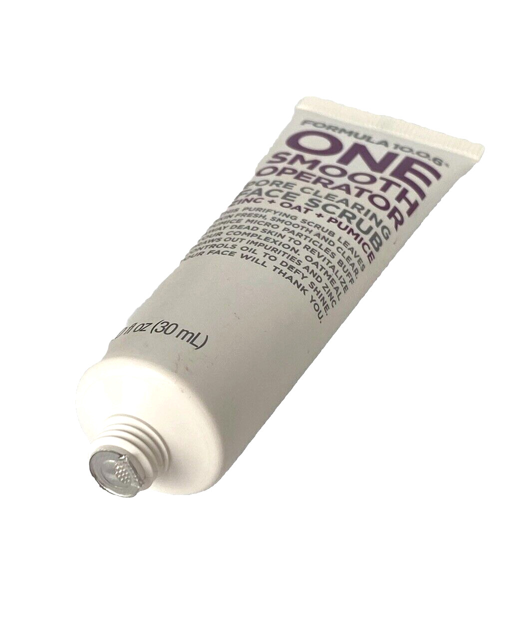 Formula 10.0.6: One Smooth Operator Pore Clearing Face Scrub 1 fl oz Zinc + Oats