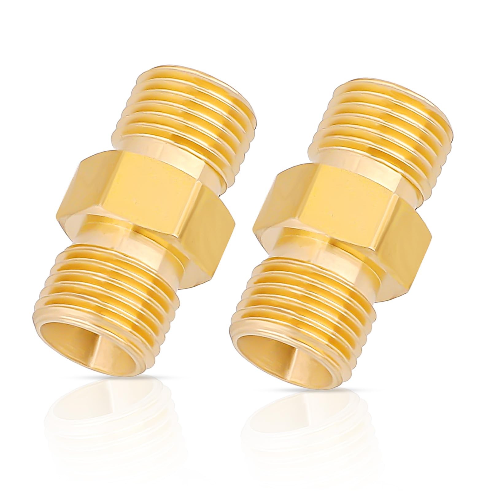 2PCS Welding Hose Coupler Adapter Set Torch Hose Repair Kit 9/16-18 LH&RH for O
